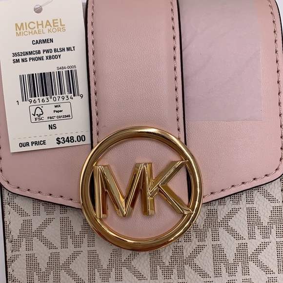 Michael Kors Carmen Small Logo
Smartphone Crossbody VANILLA/ Pink signature - Picture 15 of 15